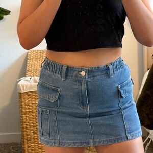 Marshalls Blue Denim Mini Skirt